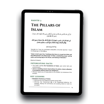 The Forty 40 Hadith of Imam Al-Nawawi (Mindmap & eBook)